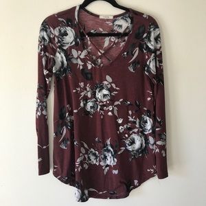 Long Sleeve Floral Top